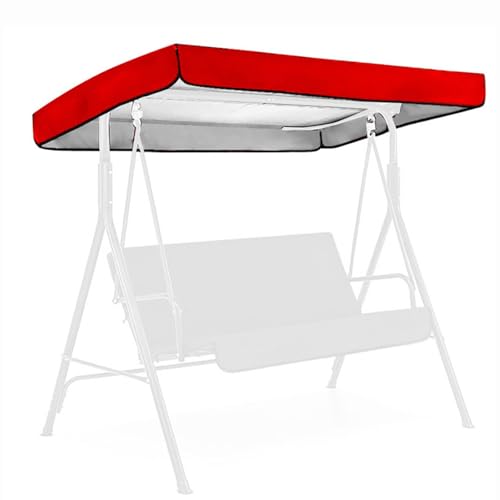 AMZJBUPODE Universal Patio Swing Cover 3 Sitz Für Hängematte Und Hofpark 210d(Color:rot) von AMZJBUPODE