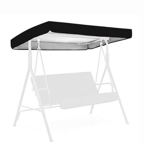 AMZJBUPODE Universal Patio Swing Cover 3 Sitz Für Hängematte Und Hofpark 210d(Color:schwarz) von AMZJBUPODE