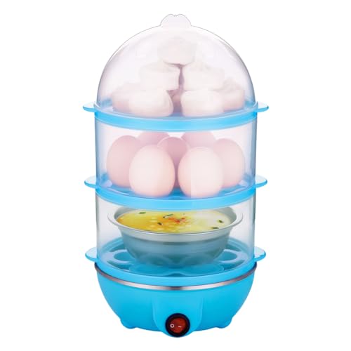 AMZLORD 110 V/220 V Eisprungkessel 3-layer Automatische Mais-Dampfschalter-Wilderer (blau) von AMZLORD