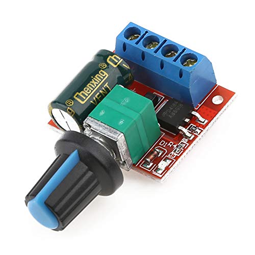 AMZLORD 5A Motor-PWM-Geschwindigkeitsregler DC 4,5 V-35 V 90 W, PWM, verstellbares Antriebsmodul, Sicherung, automatische Wiederherstellung, Mini-LED-Dimmer von AMZLORD