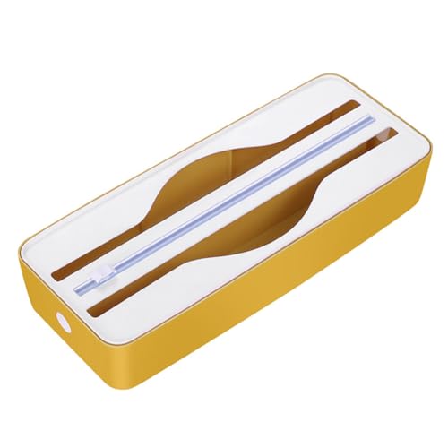 AMZLORD Dual-Slot-Haftungsfilm Cutter Home Two Way Cutter Küchenwerkzeug (gelbe gewohnt) von AMZLORD