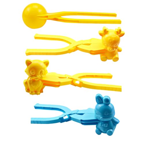 AMZLORD Enten Reisform Bento Zubehör DIY Schneeball Maker Cartoon Schneeform mit Griff kreative Schneebälle niedliche Schneeball Clip Zange for Kinder Outdoor Winterspielzeug von AMZLORD