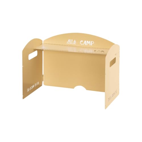 AMZLORD Faltbares Camping-Gasherd Windschutzscheibe mit Lagerschicht Außenscheibe Windschutzscheibe Ultra-Licht tragbar for Camping-Picknick von AMZLORD