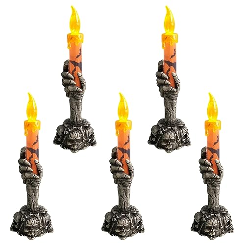 AMZLORD Halloween-Skelett-Kandelaber, 5 Stück Halloween Kandelaber Halloween Kandelaber Halter mit Licht `Halter Skeleton Skull Kerzenhalter LED Halloween Skeleton Kerzenlichthalter AMZLORD Halloween-Skelett-Kandelaber, 5 Stück Halloween Kandelaber Halloween Kandelaber Halter mit Licht `Halter Skeleton Skull Kerzenhalter LED Halloween Skeleton Kerzenlichthalter von AMZLORD