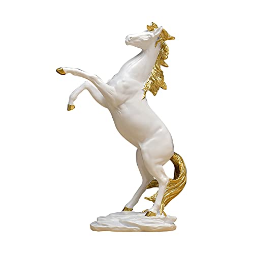 AMZLORD Harz-Pferd, kreative Statue, Schreibtisch-Kollektion, Tier, Klassische Figur, Handwerk, Kunsthandwerk, wasserdicht, for Büro-Tischplatte von AMZLORD