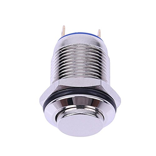 AMZLORD High Top Momentary On/Off Push Button Switch Wasserdichter Momentary High Round Push Button Switch Rostfreies Zubehör von AMZLORD