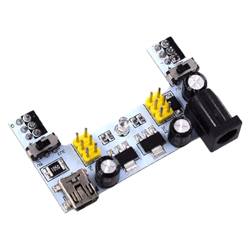 AMZLORD MB102 Mini-USB-Schnittstelle, Breadboard, DC 5/3,3 V, USB-Stromversorgungsmodul, Breadboard-Stromversorgungsmodul for Bread Board AMZLORD MB102 Mini-USB-Schnittstelle, Breadboard, DC 5/3,3 V, USB-Stromversorgungsmodul, Breadboard-Stromversorgungsmodul for Bread Board von AMZLORD