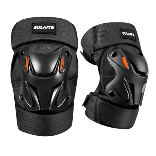 AMZLORD Motocross Knieschalter Verstellbarer Motorradschutz Knie Anti-Fall Offroad Knie Protector Stoßdichter Motorrad-Ellbogen-Protektor for Radsportrennen bequem von AMZLORD
