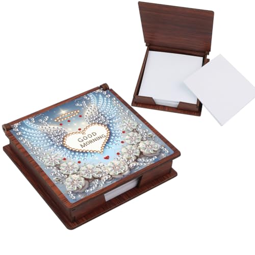 AMZLORD Wooden 5d Malerei Kit Note Box DIY Art Notepad Box (Wings C) von AMZLORD