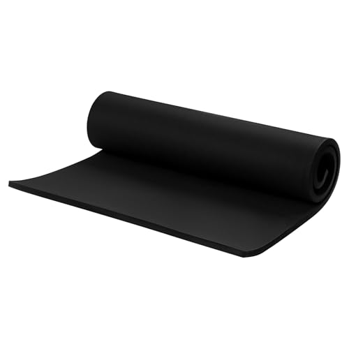 AMZQNART EVA-Schaum 10 mm, Cosplay-Schaum 40,6 x 74,9 cm, schwarz, für Bastelprojekte, Cosplay-Kostüme, gefälschte Waffen, Dekorationen, Weihnachten, Ostern, Erntedankfest usw., hohe Dichte 90 kg/m³ von AMZQNART
