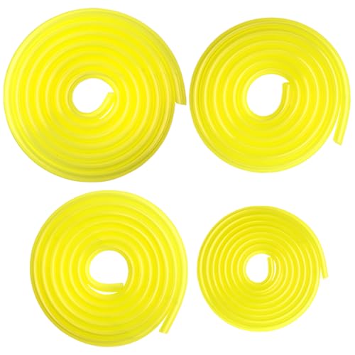 AMZSKU 4 Stück 1.2M Benzinschlauch, kraftstoffschlauch, 2 x 3.5 mm, 2.5 x 5 mm, 3 x 5 mm, 3 x 6 mm für Kettensägen, Gebläse, Hochdruckreiniger von AMZSKU