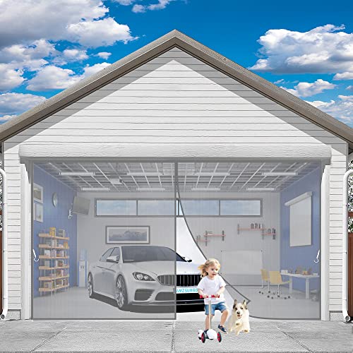 Fliegengitter Magnet Tür, 95 x 245 cm Fliegenvorhang Magnet Balkontür Ohne Bohren, Insektenschutz Vorhang, Moskitonetz türe, fliegentüren für Wohnzimmer(Grau) von AMZSUMGD