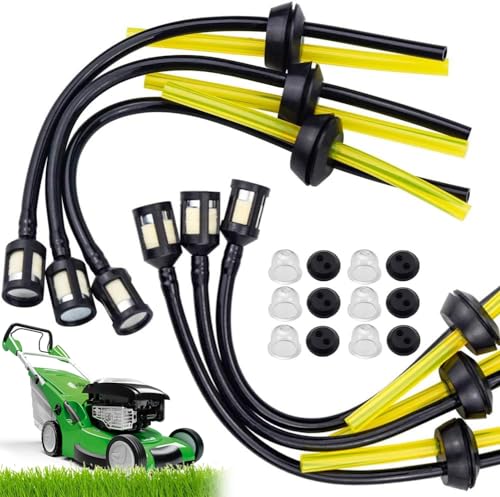 6Stück Benzinschlauch Dichtung Universal Benzinfilter Kit für Freischneider Trimmer Mower Motorsense Heckenschere Hochentaster 3 * 5mm von cersaty