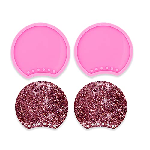 AMZTOART 2 Stück glänzende Maus-Ohr-Form dekorative Stirnband Silikonformen DIY Handwerk Polymer Ton Form Schmuck Harz Basteln Kuchen Dekoration Fondant Form (DY0333+DY0333) von AMZTOART