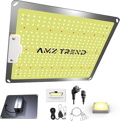AMZTREND B1500 Full Spectrum LED Grow Lights Growing Lights for Indoor Plants 100 Watt Lamp with 4 Levels Dimming 0%–100% Plant Light for Grow Tent 60 x 60 cm AMZTREND B1500 Full Spectrum LED Grow Lights Growing Lights for Indoor Plants 100 Watt Lamp with 4 Levels Dimming 0%–100% Plant Light for Grow Tent 60 x 60 cm von AMZTREND