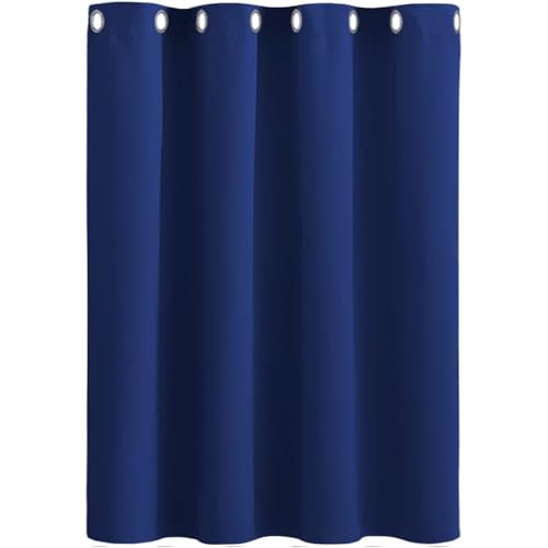 AMZYU Lärmschutzvorhang 1 Stück, 125 x 235 cm Modern Und Langlebig, Lärmschutz Thermogardine mit Ösen, Blickdicht Waschbar Größe Und Farbe Wählbar, Dunkelblau AMZYU Lärmschutzvorhang 1 Stück, 125 x 235 cm Modern Und Langlebig, Lärmschutz Thermogardine mit Ösen, Blickdicht Waschbar Größe Und Farbe Wählbar, Dunkelblau von AMZYU