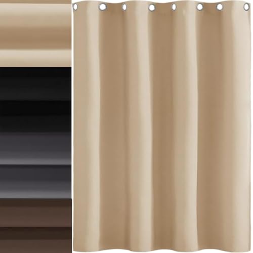 AMZYU Lärmschutzvorhang 1 Stück, 75 x 195 cm Modern Und Langlebig, Lärmschutz Verdunkelung Schlafzimmer Curtains, Raumteiler Waschbar Größe Und Farbe Wählbar, Creme Farben AMZYU Lärmschutzvorhang 1 Stück, 75 x 195 cm Modern Und Langlebig, Lärmschutz Verdunkelung Schlafzimmer Curtains, Raumteiler Waschbar Größe Und Farbe Wählbar, Creme Farben von AMZYU