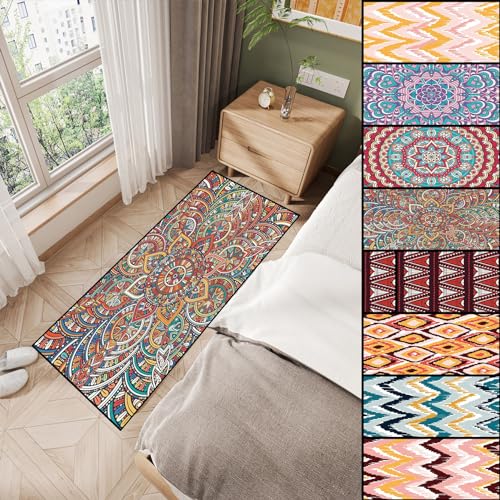 AMZYU Teppich Läufer Flur rutschfest 50 x 170 cm Weich Moderne Teppichläufer auf Maß Waschbar fürs Wohnzimmer, Kinderzimmer, C von AMZYU