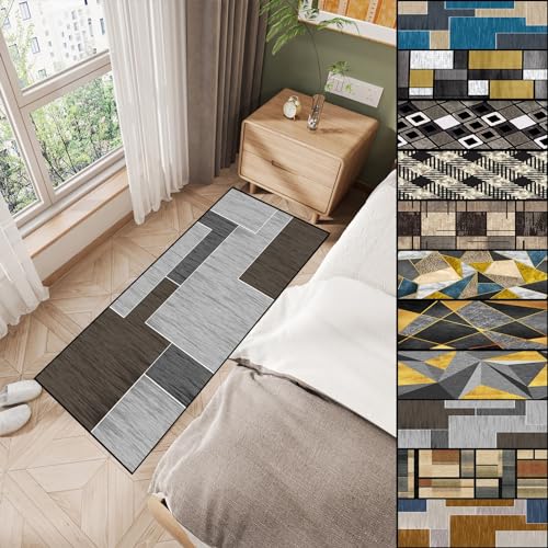 AMZYU Teppich für Wohnzimmer 40 x 190 cm Modernes Design Küchenteppich Waschbar und Dauerhaft fürs Wohnzimmer, Flur, Schlafzimmer, H von AMZYU