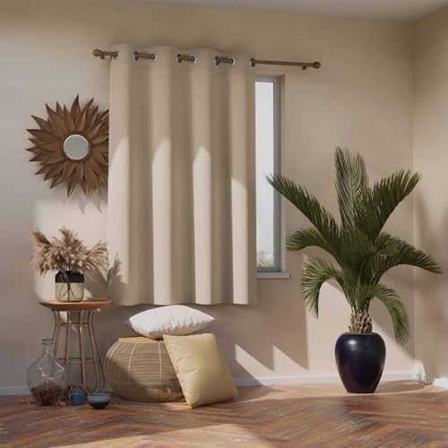 AMZYU Verdunklungsvorhänge Ösenvorhang, 100 x 185 cm Schöner Weicher, Sichtschutz Modern Schlafzimmer Vorhänge, Raumteiler Blickdicht Waschbar, in Vielen Farben Und Größen, Creme Farben AMZYU Verdunklungsvorhänge Ösenvorhang, 100 x 185 cm Schöner Weicher, Sichtschutz Modern Schlafzimmer Vorhänge, Raumteiler Blickdicht Waschbar, in Vielen Farben Und Größen, Creme Farben von AMZYU