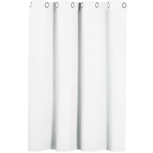 AMZYU Verdunklungsvorhänge mit Ösen, 65 x 240 cm Modern Und Langlebig, Lärmschutz Thermogardinen Dicke Vorhänge, Blickdicht Waschbar Größe Und Farbe Wählbar, Weiß von AMZYU