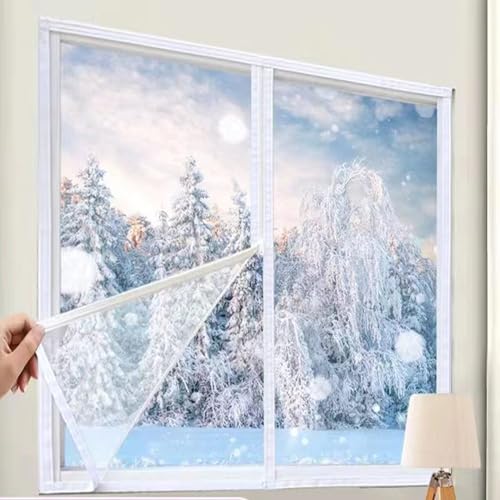 Fenster Isolierfolie 88 x 175 cm Wärmedämmung Winddicht Fenster Isolierung Isolierung Kontrollieren Sie Die Raumtemperatur für Büro, Garage, A Fenster Isolierfolie 88 x 175 cm Wärmedämmung Winddicht Fenster Isolierung Isolierung Kontrollieren Sie Die Raumtemperatur für Büro, Garage, A von AMZYU