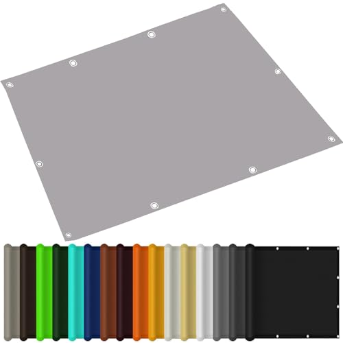 Garten Sonnensegel 0.5 x 1.7 m Zaun Sonnenschutz Plane Wetterbeständig Und UV Schutz mit Ösen Und Befestigungsseile für Camping Patio Schwimmbad, Hellgrau Garten Sonnensegel 0.5 x 1.7 m Zaun Sonnenschutz Plane Wetterbeständig Und UV Schutz mit Ösen Und Befestigungsseile für Camping Patio Schwimmbad, Hellgrau von AMZYU