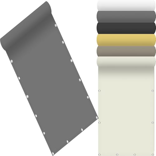 Garten Sonnensegel 100 x 390 cm Sonnenschutz Schattenspender Wetterbeständig Und UV Schutz mit Kostenlosem Seil für Hof, Deck, Pergola, Hellgrau Garten Sonnensegel 100 x 390 cm Sonnenschutz Schattenspender Wetterbeständig Und UV Schutz mit Kostenlosem Seil für Hof, Deck, Pergola, Hellgrau von AMZYU