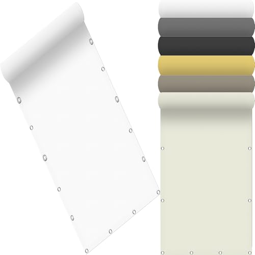 Sonnensegel Quadrat Wasserdicht 155 x 255 cm Seitenmarkise Schattierungsnetz Rechteckig UV Schutz Windschutz mit Kostenlosem Seil für Balkon Terrasse Garten, Weiß Sonnensegel Quadrat Wasserdicht 155 x 255 cm Seitenmarkise Schattierungsnetz Rechteckig UV Schutz Windschutz mit Kostenlosem Seil für Balkon Terrasse Garten, Weiß von AMZYU