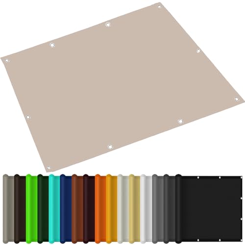 Sonnensegel Rechteckig 1.1 x 1.7 m Sonnenschirm Segel UV Schutz Hitzeschutz mit Kostenlosem Seil für Hof, Deck, Pergola, Taupe von AMZYU