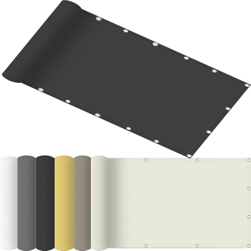 Sonnensegel Rechteckig 130 x 205 cm Sonnensegel für Gartenpavillon im Viele Größe Und Farben inkl Befestigungsseile für Terrasse, Outdoor-Aktivitäten, Dunkelgrau von AMZYU