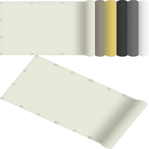 Sonnensegel inkl Befestigungsseile 75 x 360 cm Sonnenschutz Schattenspender Polyester Wasserabweisend mit Kostenlosem Seil für Terrasse, Outdoor-Aktivitäten, cremefarben Sonnensegel inkl Befestigungsseile 75 x 360 cm Sonnenschutz Schattenspender Polyester Wasserabweisend mit Kostenlosem Seil für Terrasse, Outdoor-Aktivitäten, cremefarben von AMZYU