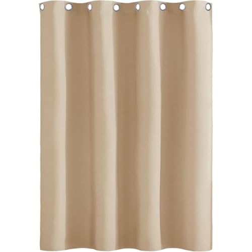 Verdunklungsvorhänge mit Ösen, 85 x 175 cm Schöner Weicher, Kälteschutz Warm Verdunkelung Schlafzimmer Curtains, Raumteiler Blickdicht Waschbar Größe Und Farbe Wählbar, Creme Farben von AMZYU
