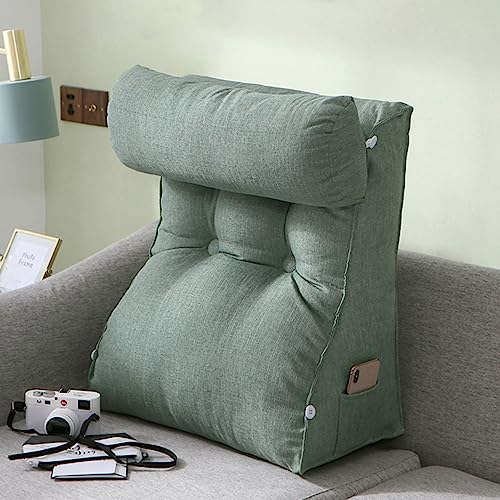 AMZZHAO Ergonomisches Lesekissen für Bett und Sofa,Bequemes Rückenkissen,Stützkissen,Keilkissen Rückenlehne Kissen,Ideal als Rückenstütze Beim Lesen oder für Videospiele von AMZZHAO