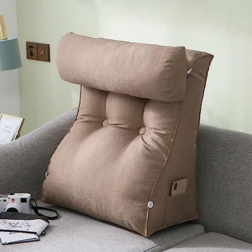 AMZZHAO Ergonomisches Lesekissen für Bett und Sofa,Bequemes Rückenkissen,Stützkissen,Keilkissen Rückenlehne Kissen,Ideal als Rückenstütze Beim Lesen oder für Videospiele von AMZZHAO