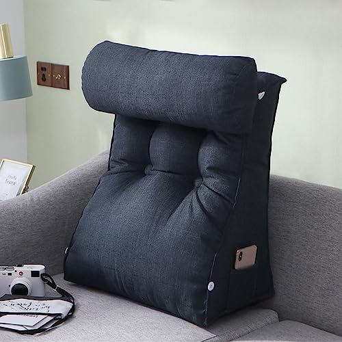 AMZZHAO Ergonomisches Lesekissen für Bett und Sofa,Bequemes Rückenkissen,Stützkissen,Keilkissen Rückenlehne Kissen,Ideal als Rückenstütze Beim Lesen oder für Videospiele von AMZZHAO