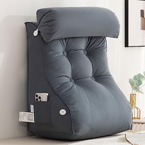 AMZZHAO Lesekissen für Bett und Sofa,kuscheliges Sofakissen,Ergonomisch geformtes Keilkissen,Ideal als Rückenstütze Beim Lesen oder für Videospiele,zum Lesen,Fernsehen und Entspanne von AMZZHAO