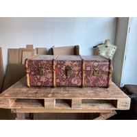 Einzigartig William Morris Steamer Stämme Couchtisch | Upcycling Möbel Perfekt Als Vintage Spielzeugtruhe Decke Aufbewahrung Bank Oder Truhe von AMflorence