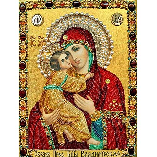 AMhomely DIY Diamant Malerei - Kreuzstich Diamant Religions Führer Ikonen Diamant Mosaik zutreffender Rhinestone 5D DIY (C, 20 * 25cm) von AMhomely