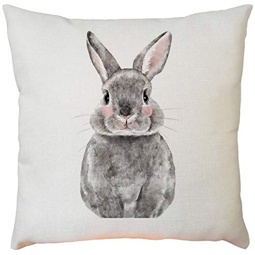 Amhomely Kissenhülle Ostern 45x45 cm Hase Dekokissen Kissenbezug Foto Kissen Osterkissen ， Schlafsofa Dekoration Festival Kissenbezug Kissenbezug von Amhomely