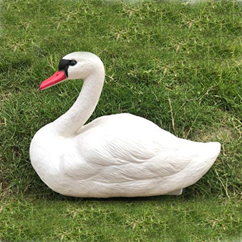 Neu 1 Stück Garten-Pool-Dekorationen Jagd Weißer Köder Garten Kunststoff Teich Gans Decor Weißer Schwan Haustier Poolverzierung von AMhomely