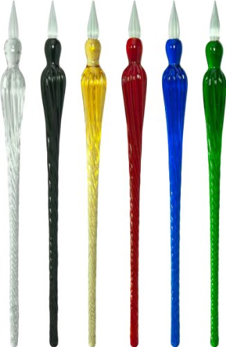 Glasfeder 18cm mit Ablage dunkelblau von AMi