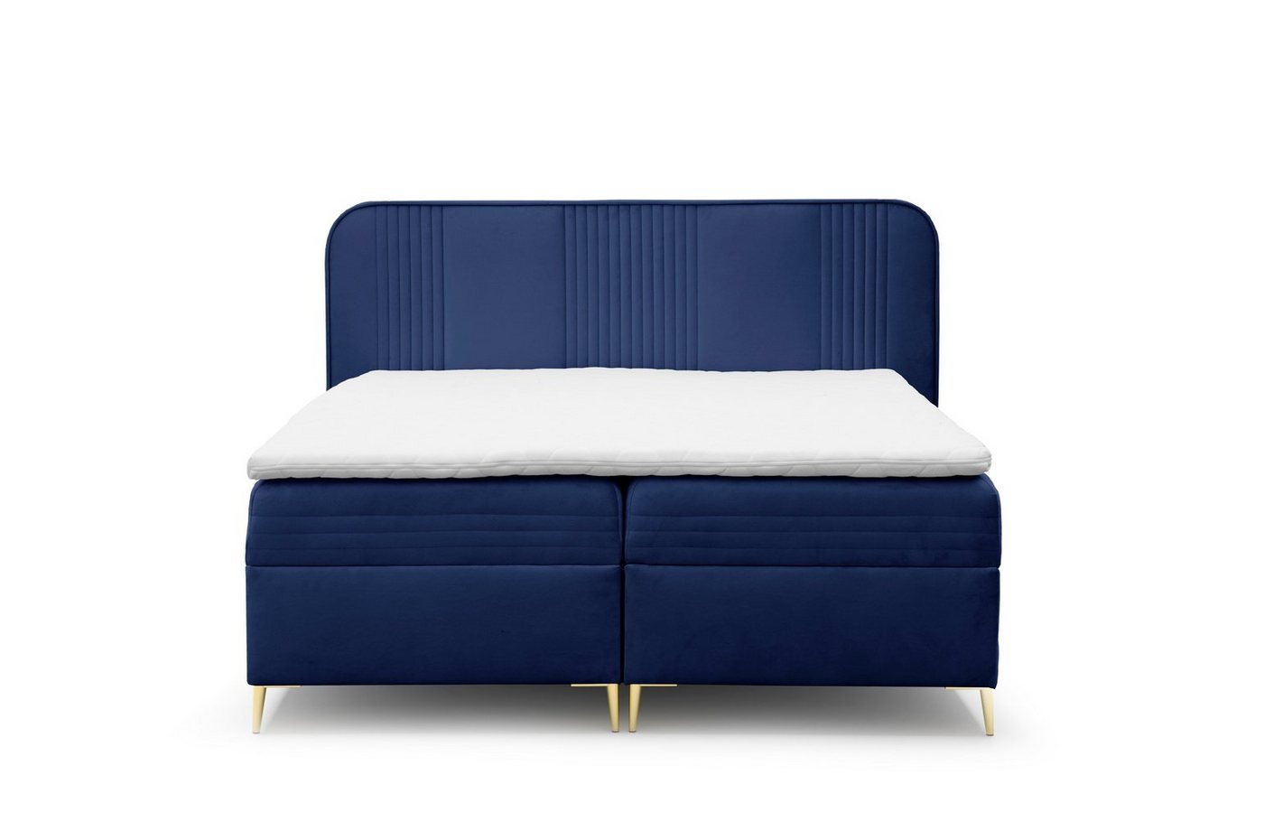 AN-MOEBEL4U Boxspringbett GOLDFLAIR, inkl. Bettkasten und Topper von AN-MOEBEL4U