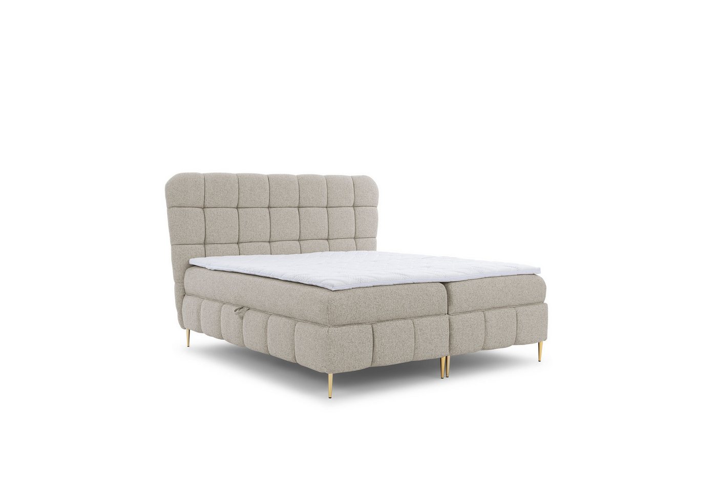 AN-MOEBEL4U Boxspringbett LILLY Boxbett, Schlafzimmerbett, Topper, Bettkasten, Bettkasten, Topper, Matratze von AN-MOEBEL4U