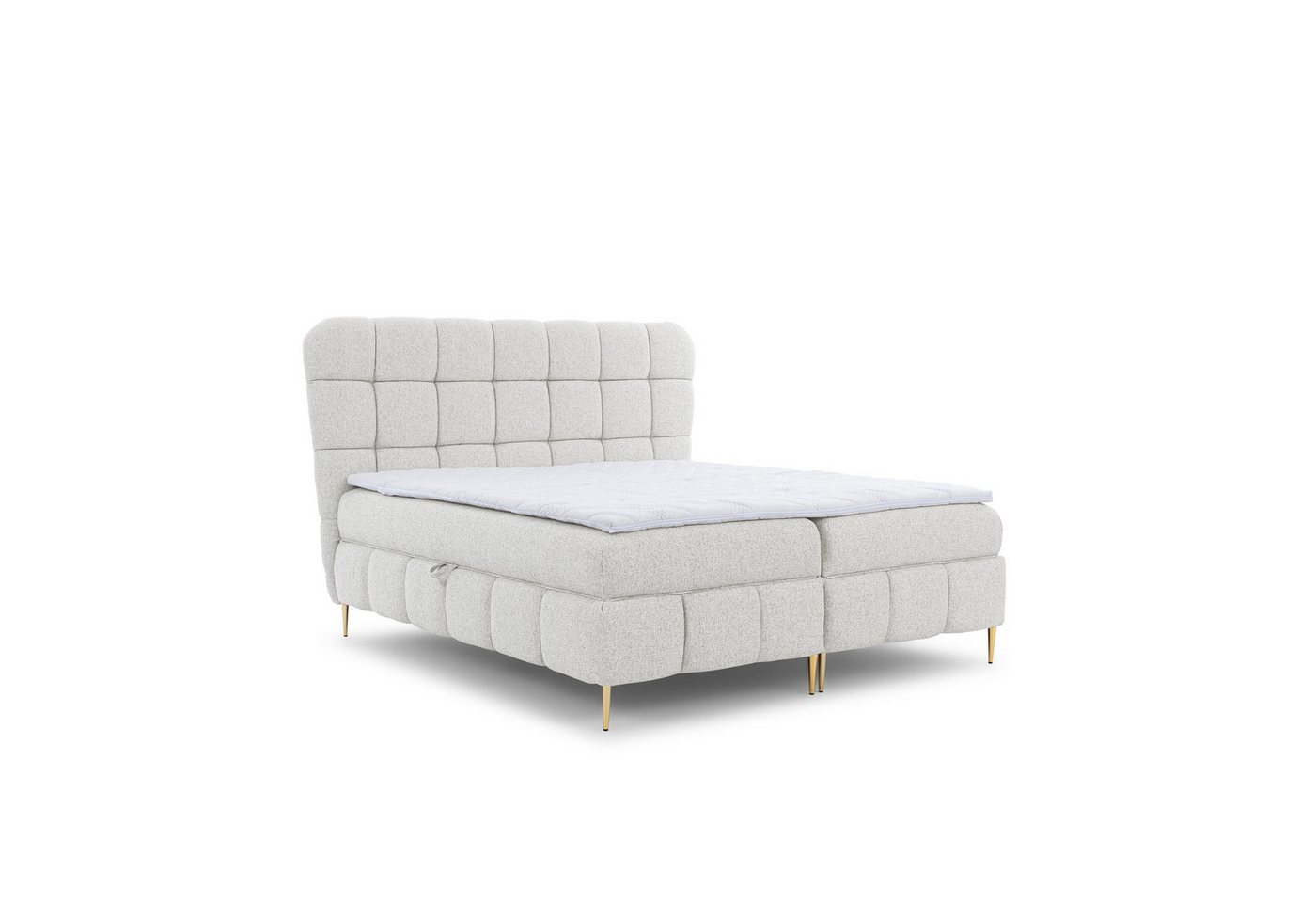 AN-MOEBEL4U Boxspringbett LILLY Boxbett, Schlafzimmerbett, Topper, Bettkasten, Bettkasten, Topper, Matratze von AN-MOEBEL4U