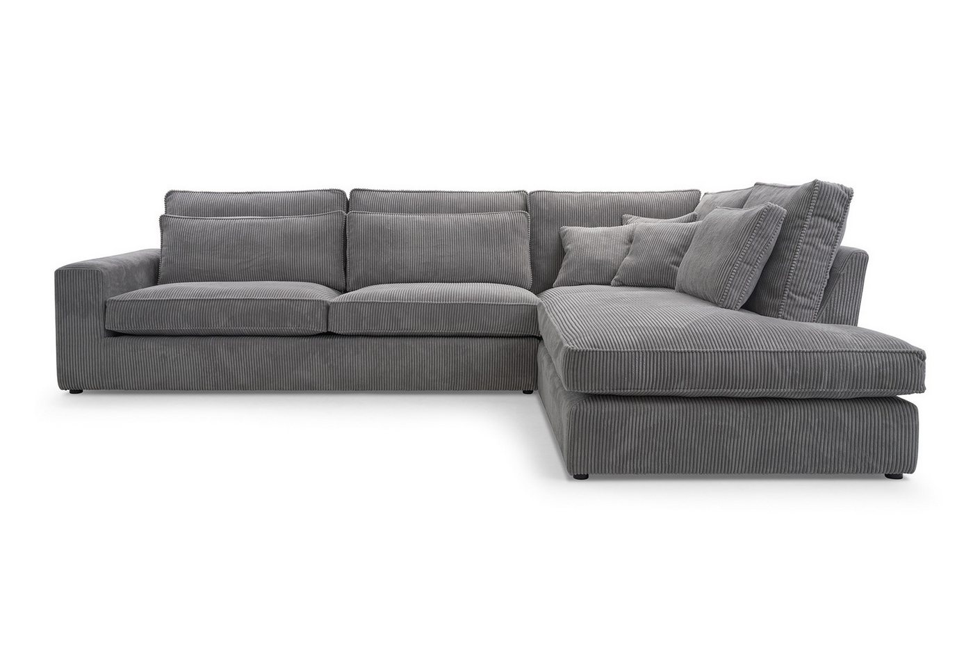 AN-MOEBEL4U Ecksofa COMFORTO STANDARD CORD 314 x 224 cm, Schaumstoffpolsterung T30 mit Wellenfederkern von AN-MOEBEL4U