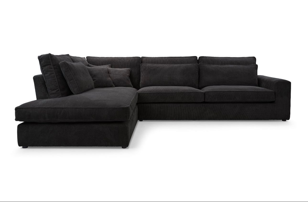 AN-MOEBEL4U Ecksofa COMFORTO STANDARD CORD 314 x 224 cm, Schaumstoffpolsterung T30 mit Wellenfederkern von AN-MOEBEL4U