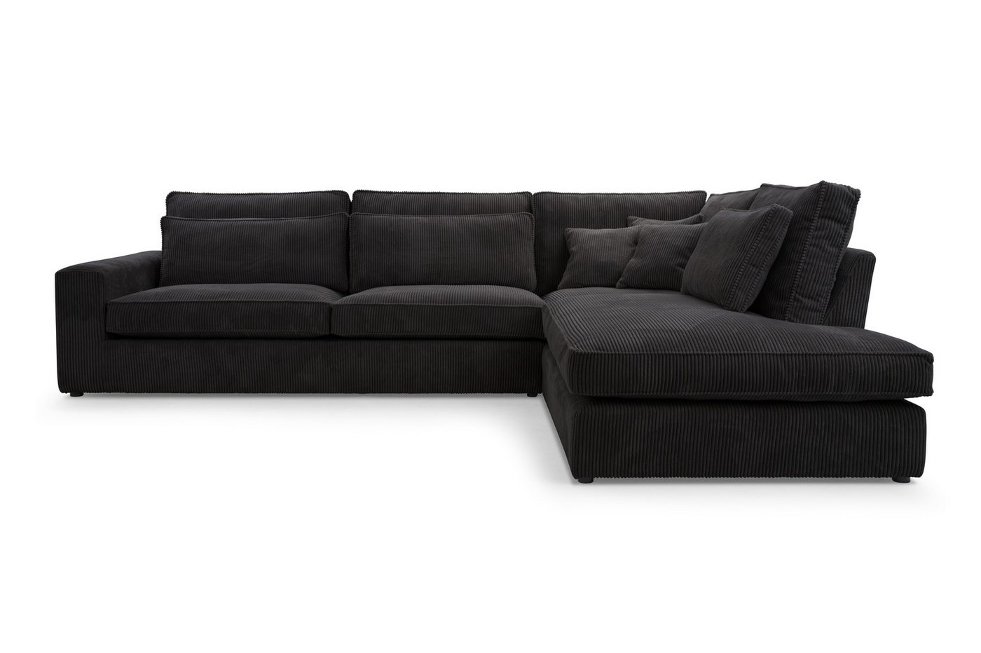 AN-MOEBEL4U Ecksofa COMFORTO STANDARD CORD 314 x 224 cm, Schaumstoffpolsterung T30 mit Wellenfederkern von AN-MOEBEL4U