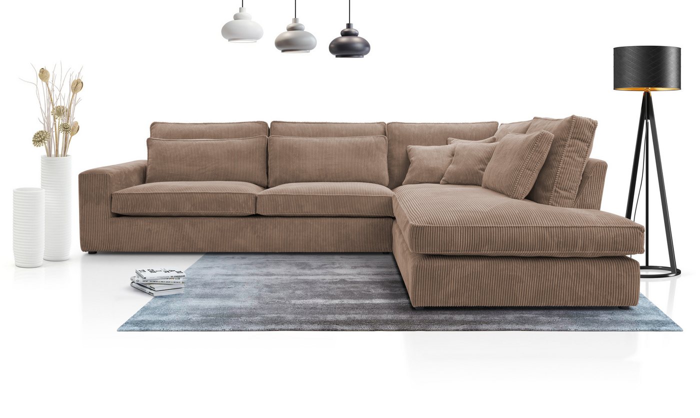 AN-MOEBEL4U Ecksofa COMFORTO MINI CORD 280 x 224 cm, Sofa von AN-MOEBEL4U