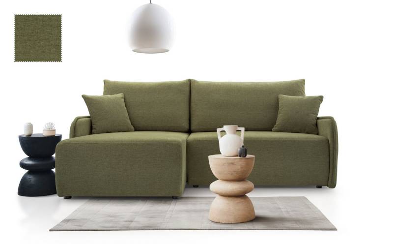 AN-MOEBEL4U Ecksofa L-Form, Sofa, Bella 2-Sizter, mit Schlaffunktion von AN-MOEBEL4U
